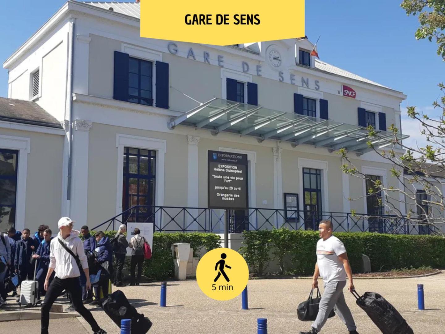 Le Subtil - Best Keys - Elegance & Confort - 2 Chambres Separees - Lit Queen Size - Smart Tv Netflix - Entre Gare & Centre Ville - A 1H De Paris - Wifi Fibre - Check-In Autonome Санс Экстерьер фото