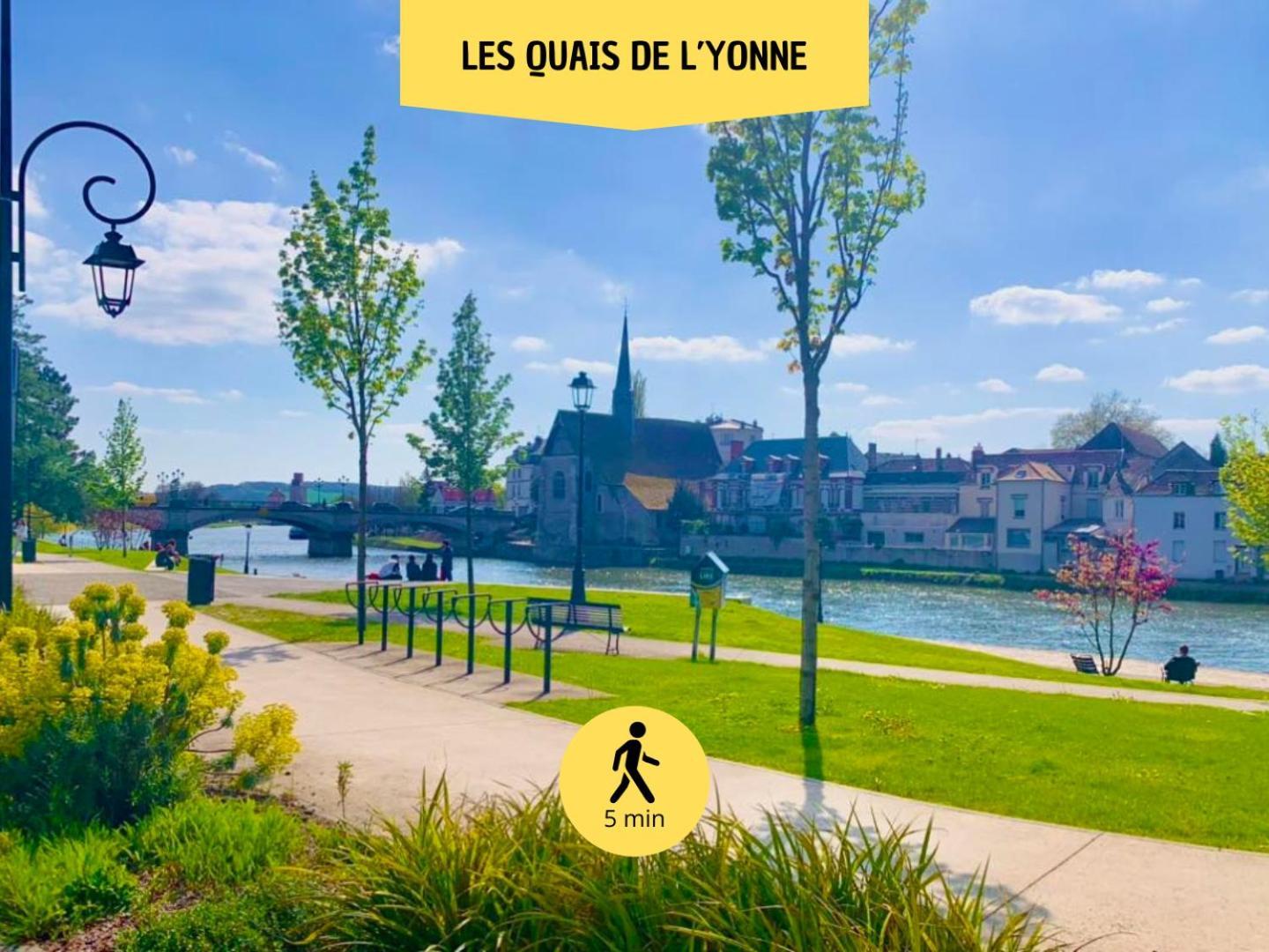 Le Subtil - Best Keys - Elegance & Confort - 2 Chambres Separees - Lit Queen Size - Smart Tv Netflix - Entre Gare & Centre Ville - A 1H De Paris - Wifi Fibre - Check-In Autonome Санс Экстерьер фото