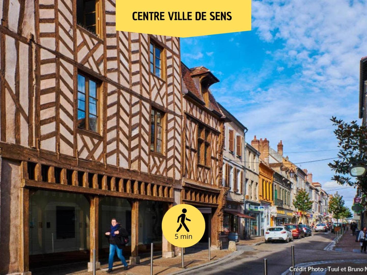 Le Subtil - Best Keys - Elegance & Confort - 2 Chambres Separees - Lit Queen Size - Smart Tv Netflix - Entre Gare & Centre Ville - A 1H De Paris - Wifi Fibre - Check-In Autonome Санс Экстерьер фото
